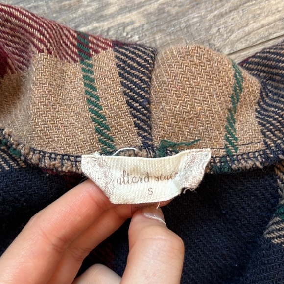 Altar’d State Fall Plaid Shawl Sweater - Picture 2 of 4